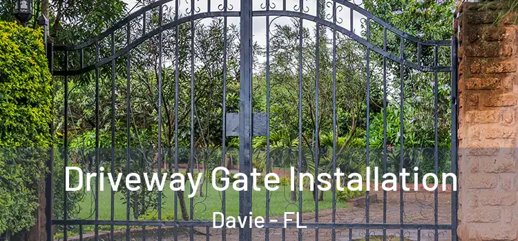 Driveway Gate Installation Davie - FL